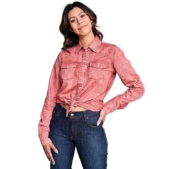 Kimes Ranch Kimes KC Tencel Ladies Western Shirt 6 Kimes Ranch Kimes KC Tencel Ladies Western Shirt -Sports-Equestrian Supplies 796057kr c1158 alt1