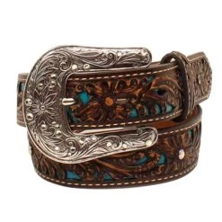 Ariat Turquoise Inlay Girls Belt