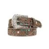 Ariat Tooled Turquoise Inlay Ladies Belt -Sports-Equestrian Supplies a1513402 c1170 bwzhshocqlqikdcx