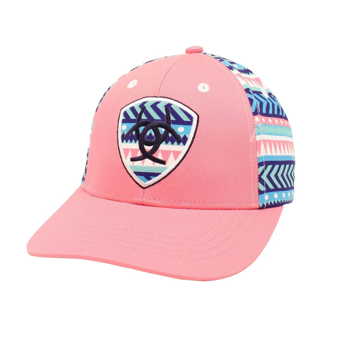 Ariat Pink Aztec Girls Baseball Cap 3 Ariat Pink Aztec Girls Baseball Cap