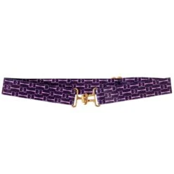 Belle & Bow Kids Belt - Navy Pink Bits