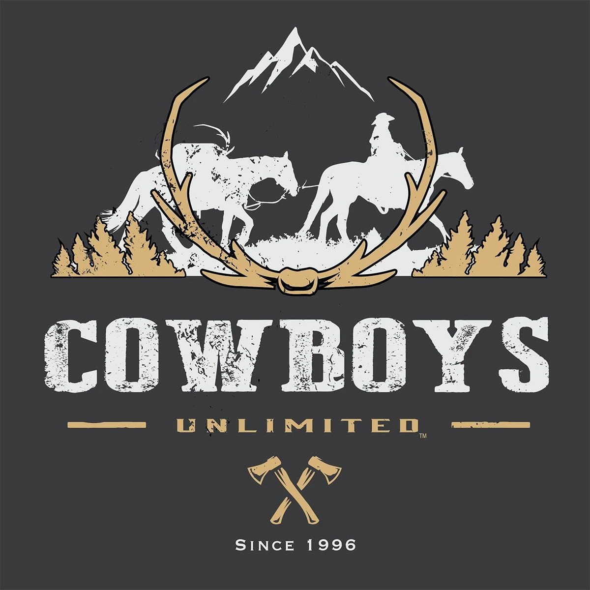 Cowboys Unlimited Pack Horse Mens Tee 3 Cowboys Unlimited Pack Horse Mens Tee