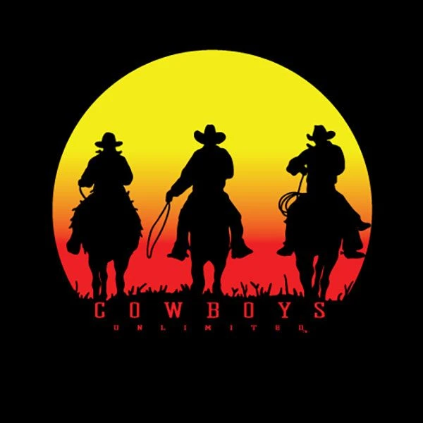 Cowboys Unlimited Sunset Mens Tee 3 Cowboys Unlimited Sunset Mens Tee