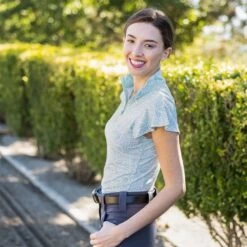 Kastel Denmark Mint Foliage Flutter Sleeve Ladies Quarter Zip 5 Kastel Denmark Mint Foliage Flutter Sleeve Ladies Quarter Zip -Sports-Equestrian Supplies fsfm c1143 alt1 ovhei1phmizocxgr