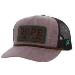 Hooey Rope Like A Girl Pink Trucker Hat