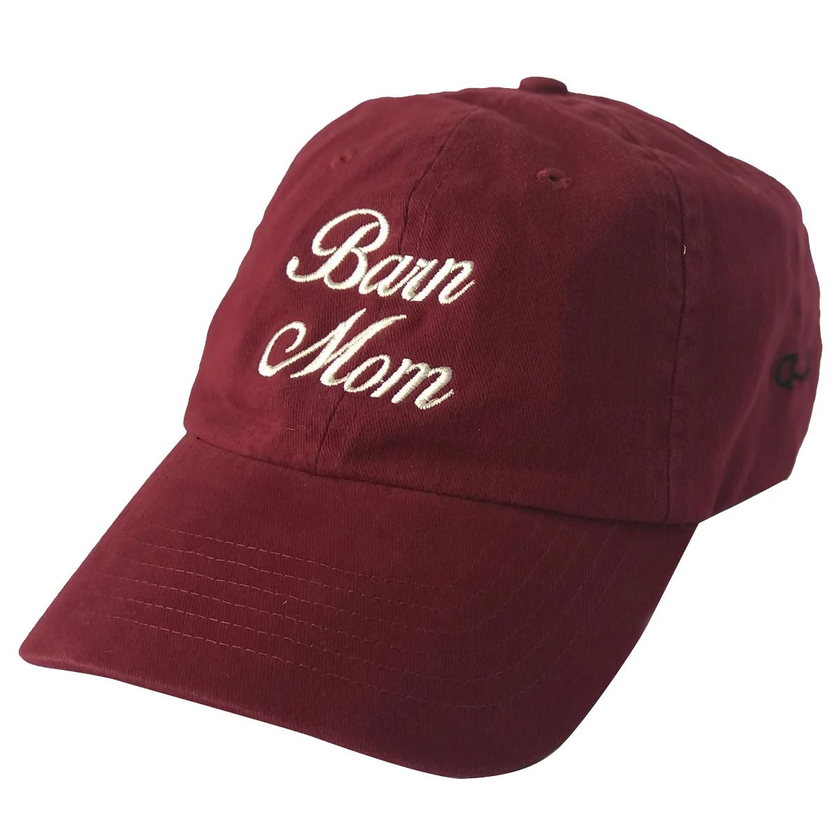Stirrups Barn Mom Ladies Baseball Cap - Burgundy 3 Stirrups Barn Mom Ladies Baseball Cap - Burgundy