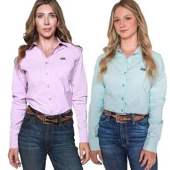 Kimes Ranch Kimes Linville Solid Ladies Button Front Western Shirt
