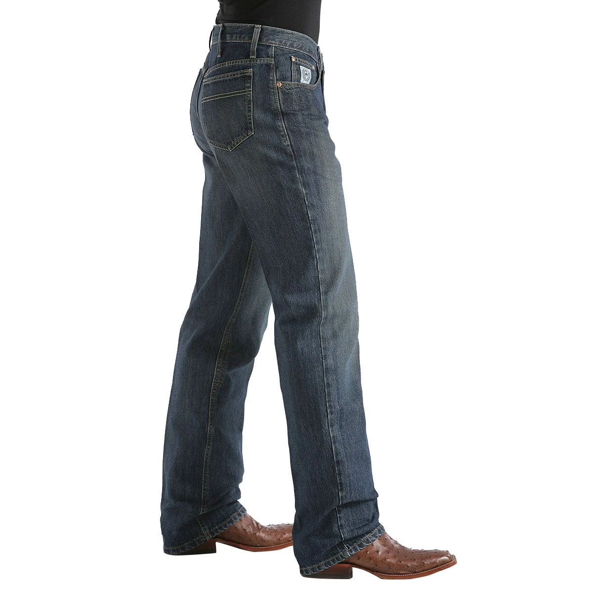Cinch Relaxed Fit White Label Mens Jeans - Dark Stonewash 3 Cinch Relaxed Fit White Label Mens Jeans - Dark Stonewash