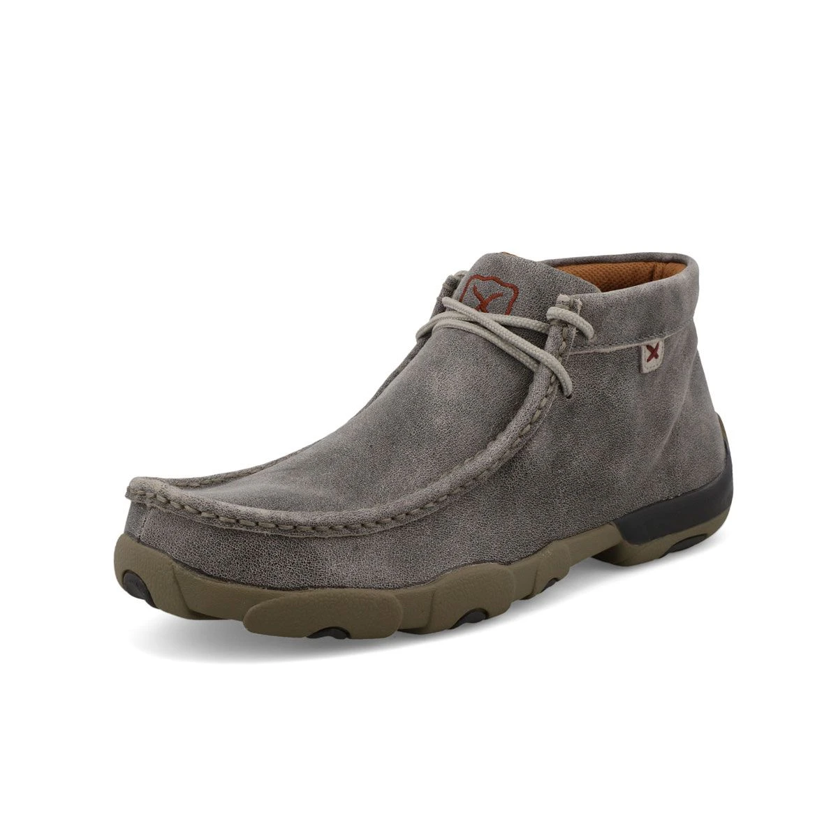 Twisted X Chukka Mens Driving Moc - Grey 3 Twisted X Chukka Mens Driving Moc - Grey