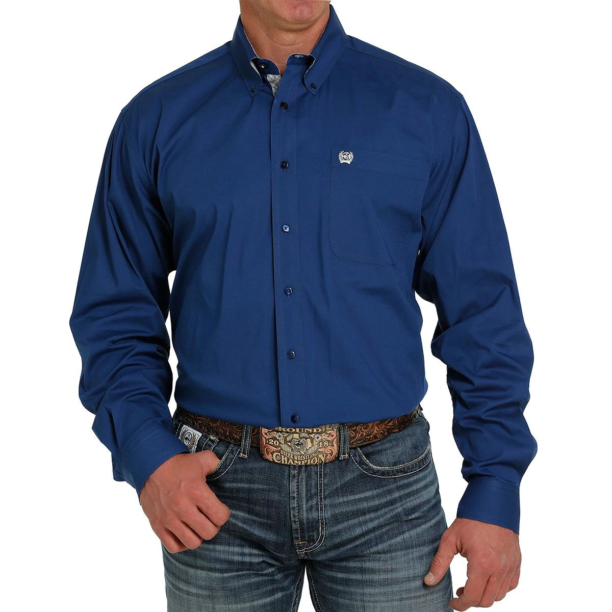 Cinch Blue Mens Western Shirt 3 Cinch Blue Mens Western Shirt
