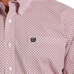 Cinch Pink Check Mens Western Shirt -Sports-Equestrian Supplies mtw1105593 c1156 alt2 ajzjdzn0jfzruoht