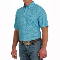 Cinch ArenaFlex Short Sleeve Mens Western Shirt 7 Cinch ArenaFlex Short Sleeve Mens Western Shirt -Sports-Equestrian Supplies mtw1704123 c1179 alt2 ydbvmmwm6iz8vrla