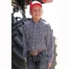 Cinch Navy Check Boys Western Shirt -Sports-Equestrian Supplies mtw7060319 c1146 rtgyooedbiommvoo