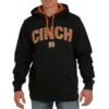 Cinch Mens Black Logo Hoodie -Sports-Equestrian Supplies mwk1206023 c1105 yhrxvcwuim5m75uf