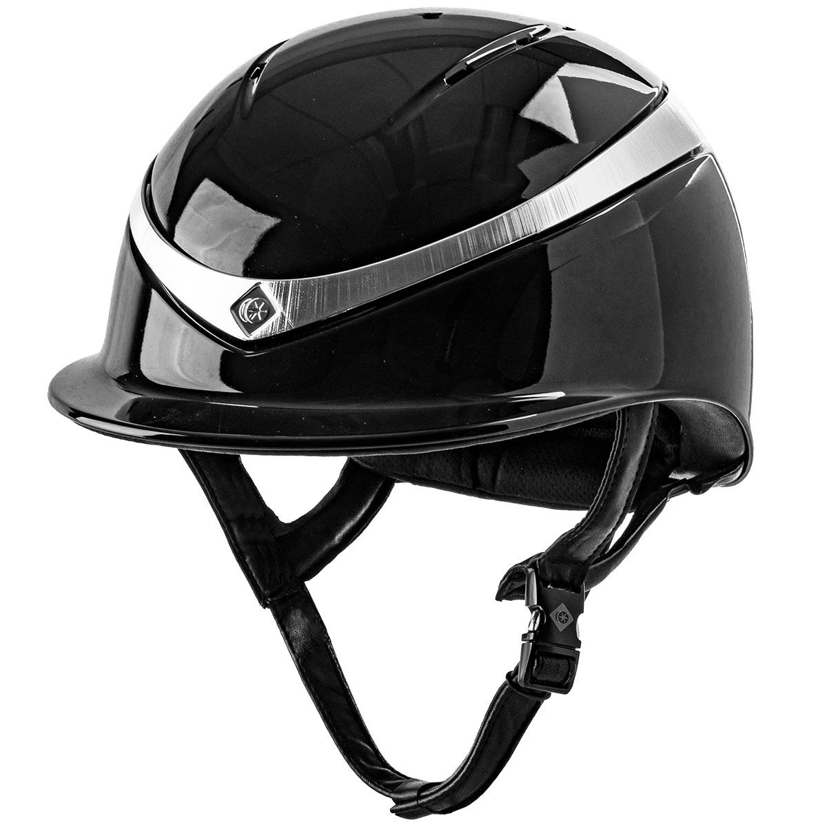 Charles Owen Halo MIPS - Black Gloss With Platinum Ring 3 Charles Owen Halo MIPS - Black Gloss With Platinum Ring