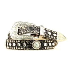 Blazin Roxx Black Vintage Tool Ladies Belt