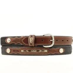 Nocona® Two Tone Boys Belt Navajo Inlay