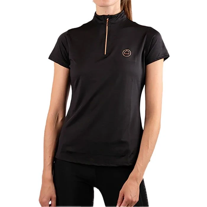 Montar Everly Mon-Tech Short Sleeve Ladies Quarter Zip 4 Montar Everly Mon-Tech Short Sleeve Ladies Quarter Zip - Image 2