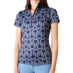 Montar Aisha Mon-Tech Short Sleeve Ladies Quarter Zip -Sports-Equestrian Supplies p12326mn c1146 alt1 vr5txitagpiroqdi