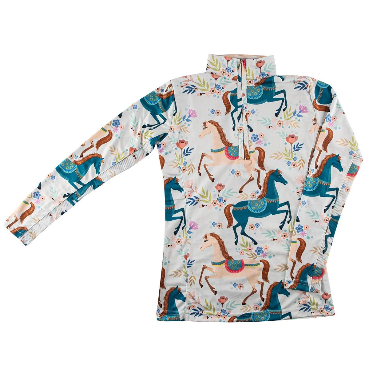 Garden Pony Girls Quarter Zip 3 Garden Pony Girls Quarter Zip