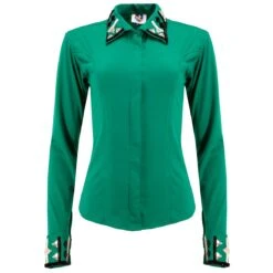 Ashlynn Teal Ladies Western Show Shirt