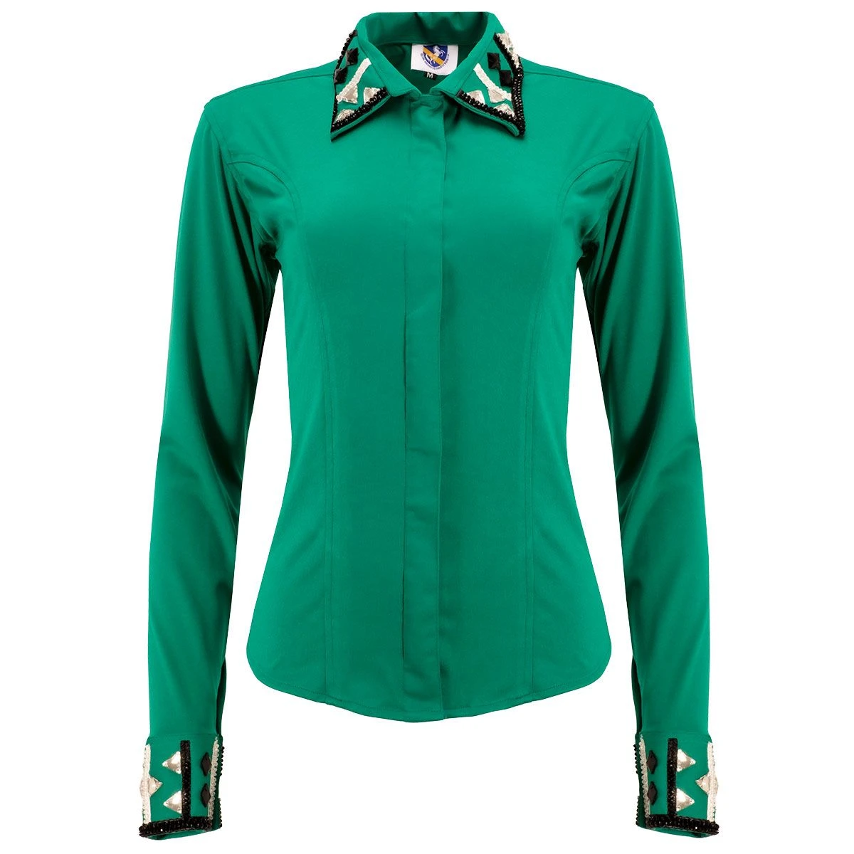 Ashlynn Teal Ladies Western Show Shirt 3 Ashlynn Teal Ladies Western Show Shirt