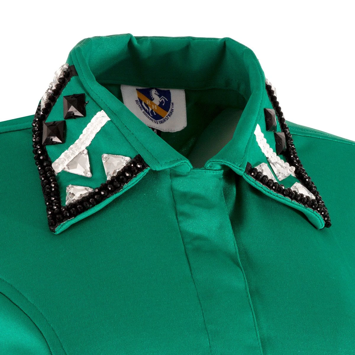 Ashlynn Teal Ladies Western Show Shirt 4 Ashlynn Teal Ladies Western Show Shirt - Image 2