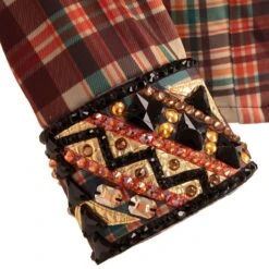 Marlow Rust Plaid Ladies Western Show Shirt -Sports-Equestrian Supplies r70202 c1304 alt2 6fnq9tuijhpz0wfc