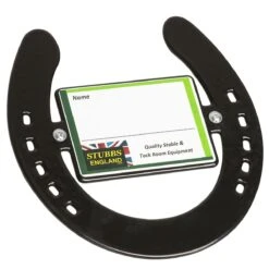 Stubbs Steel Horseshoe Stall Front Nameplate