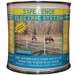 Powerfields Safe Fence PolyTape 1.5in X 828ft Roll Electric Fence