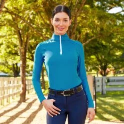 RJ Classics Sienna 37.5 Long Sleeve Ladies Quarter Zip -Sports-Equestrian Supplies sn549 c1130 alt2 a3pklftjgus4uoeh