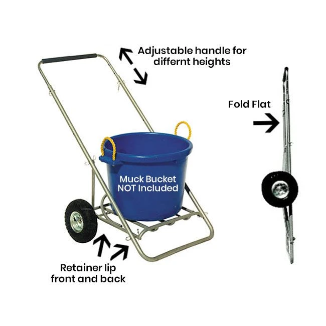 Tuff Stuff Collapsible Tuff Muck Bucket Cart 4 Tuff Stuff Collapsible Tuff Muck Bucket Cart - Image 2