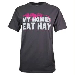 Horses Unlimited My Homies Eat Hay Ladies Tee