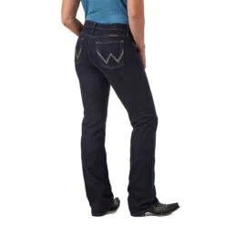 Wrangler Cowgirl Cut Q-Baby Dark Dynasty Ladies Jeans -Sports-Equestrian Supplies wrq20dd c1131 alt2 6vsqvlsx2zq96uss