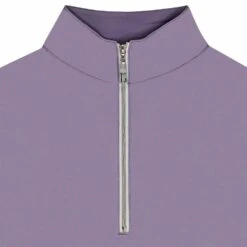 Tailored Sportsman Ice Fil Long Sleeve Ladies Quarter Zip - Soft Purple -Sports-Equestrian Supplies zt1765 sps c1135 alt2 9kbmplwjgsnqi4c4